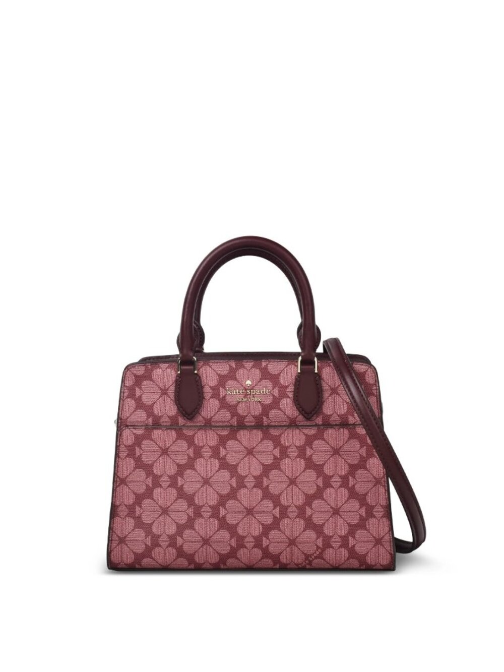 Kate Spade Signature Spade Flower Small Satchel in Grenache Multi